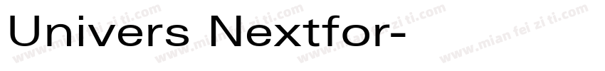 Univers Nextfor字体转换